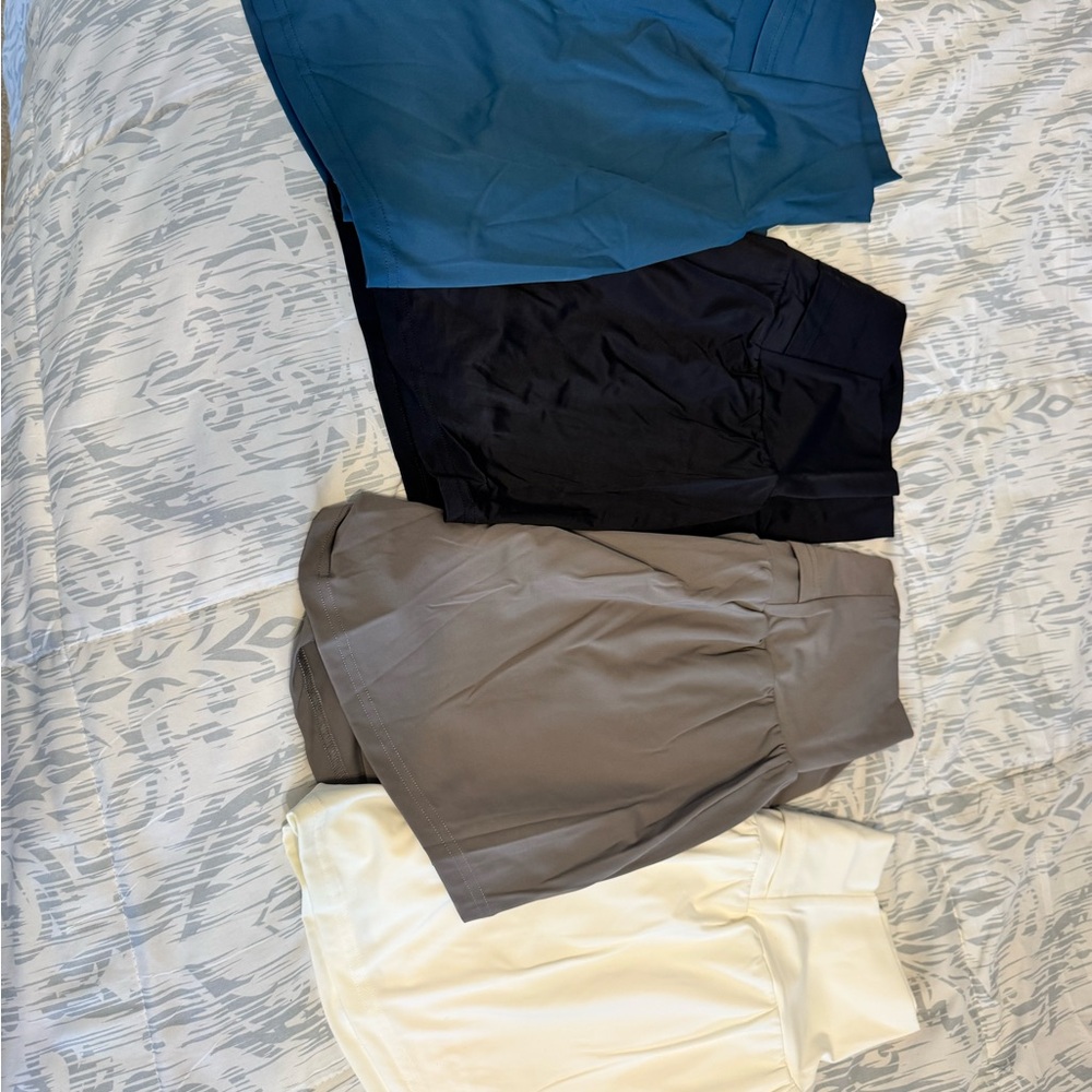 HALARA Athletic Shorts Bundle - Teal, Black, Gray, White - Picture 2 of 3